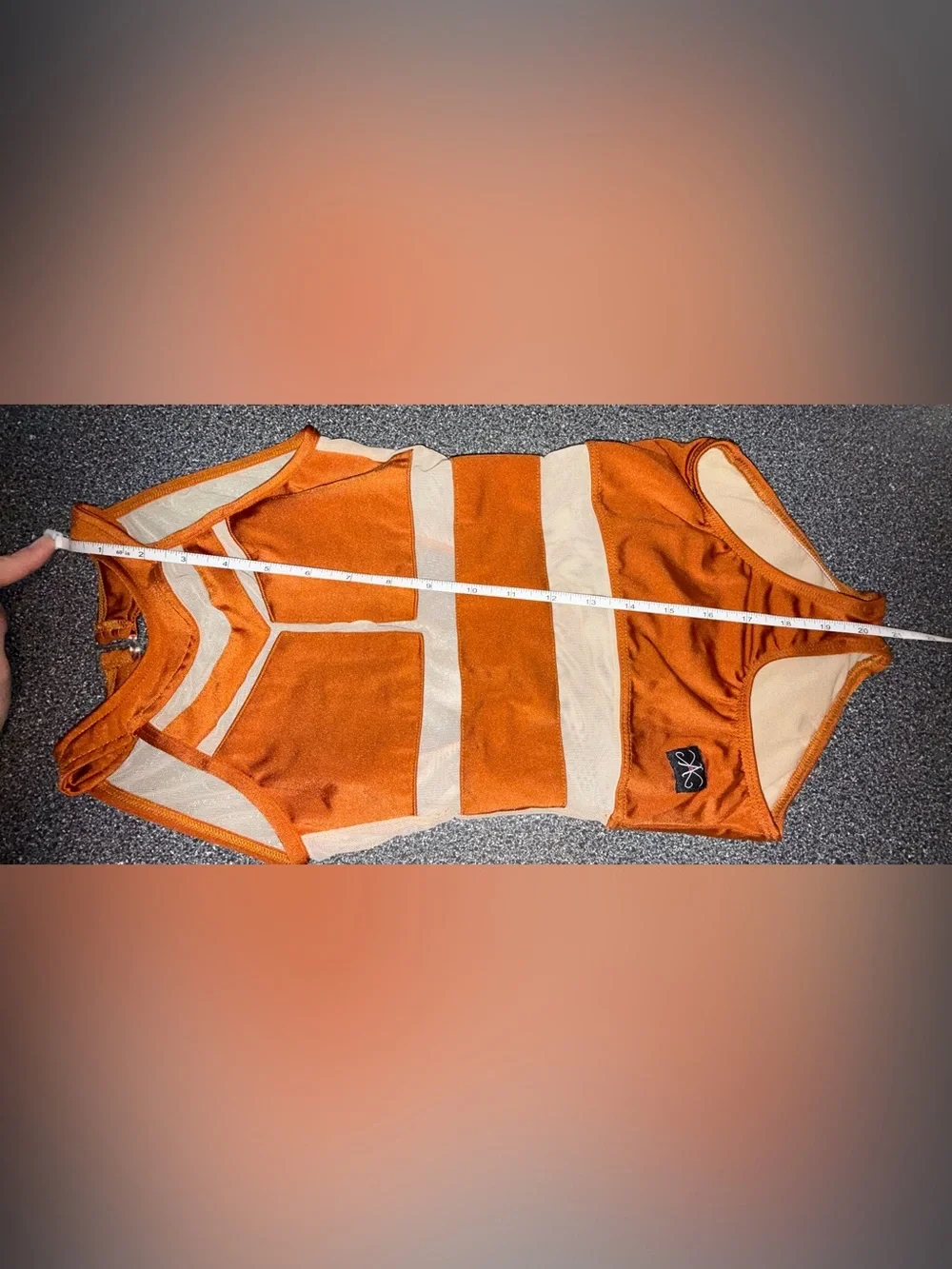 Kandi Kouture Dance Leotard Copper Size Child Medium